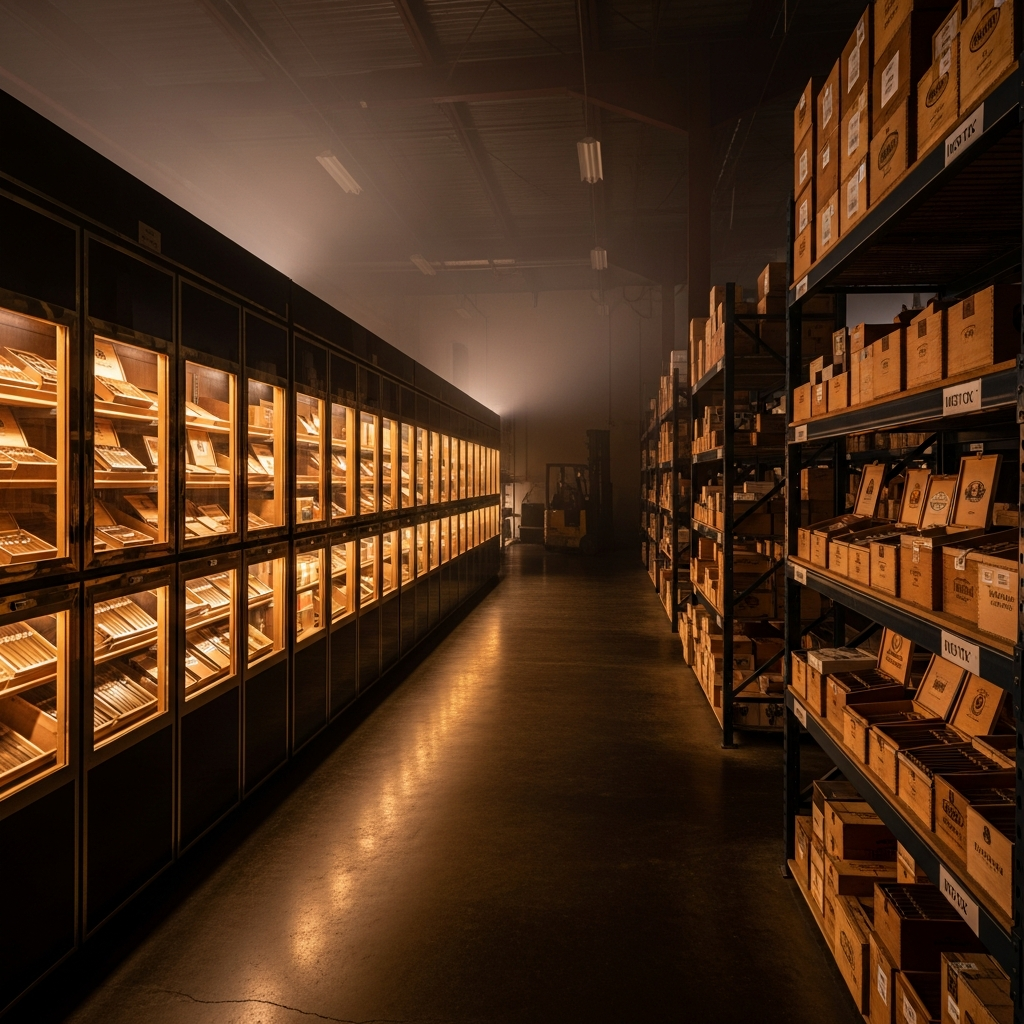 Bonded cigar warehouse storage